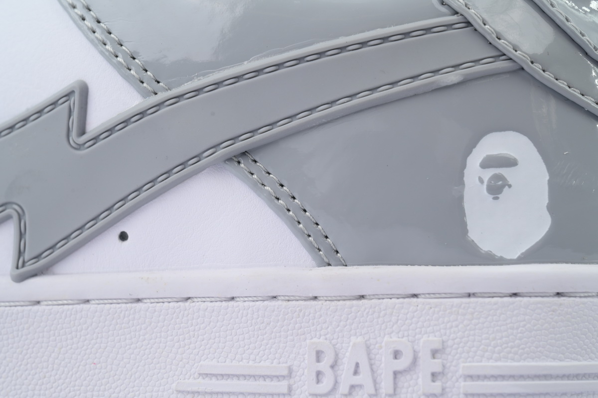A BATHING APE Bape Sta White White Gray OZXSHMX91310N
