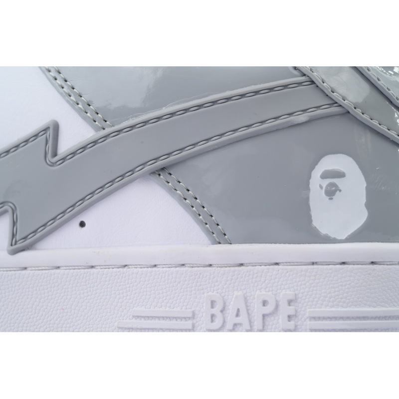 A BATHING APE Bape Sta White White Gray OZXSHMX91310N