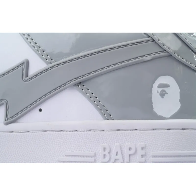 A BATHING APE Bape Sta White White Gray OZXSHMX91310N