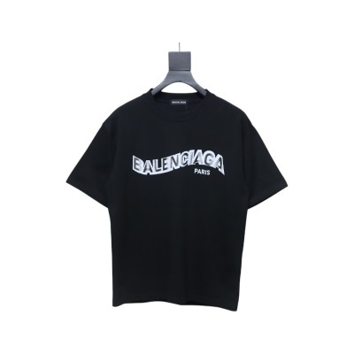 Balenciaga 25SS Shadow Letter Logo Print T-Shirt 01