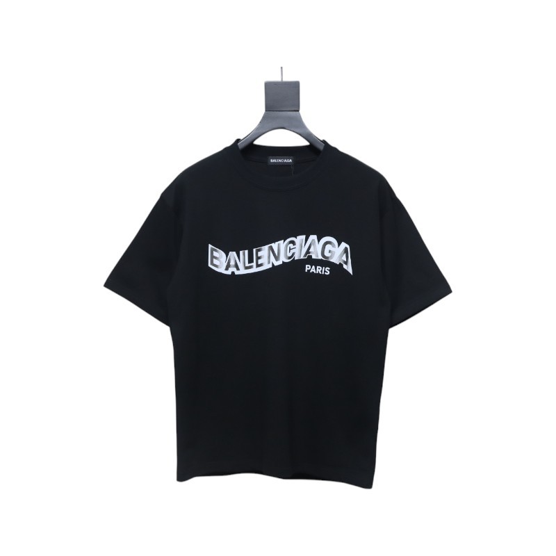 Balenciaga 25SS Shadow Letter Logo Print T-Shirt