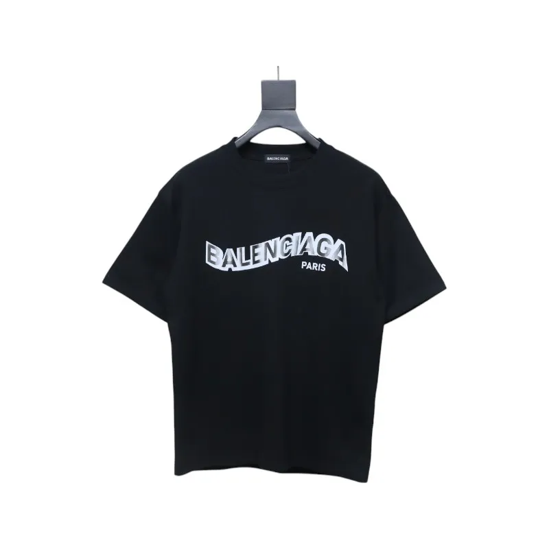 Balenciaga 25SS Shadow Letter Logo Print T-Shirt