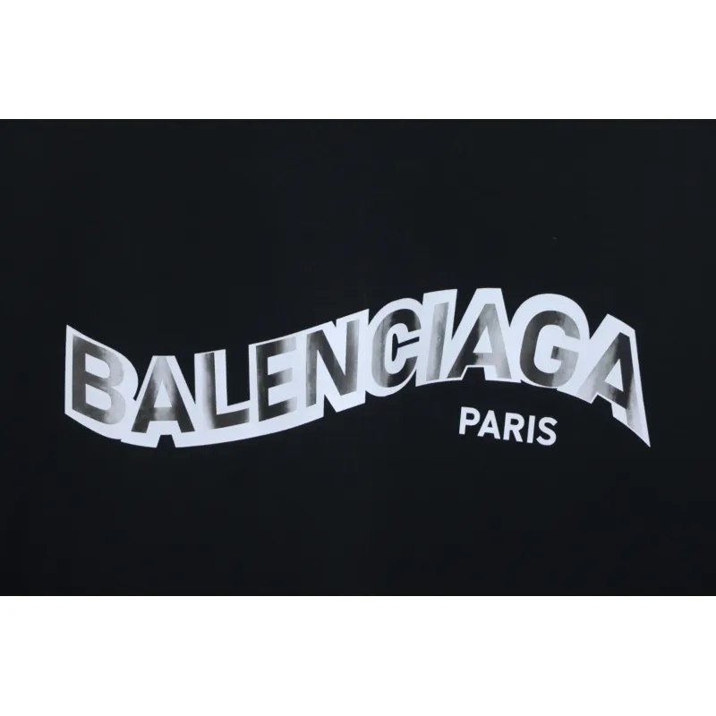 Balenciaga 25SS Shadow Letter Logo Print T-Shirt