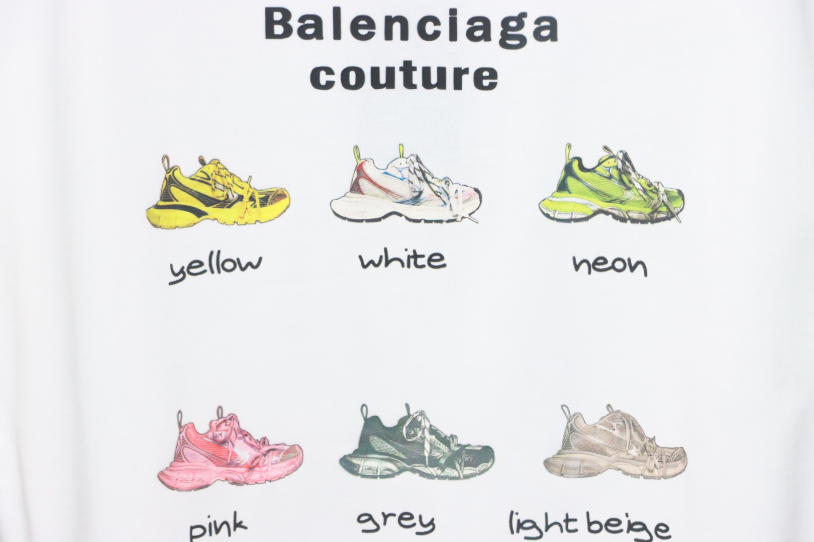 Balenciaga Dad Shoe Pattern T-Shirt