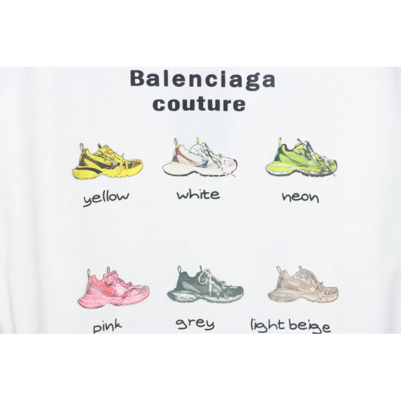 Balenciaga Dad Shoe Pattern T-Shirt