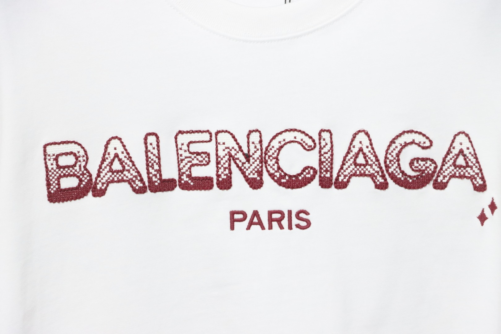 Balenciaga Gradient Letter Embroidered T-Shirt