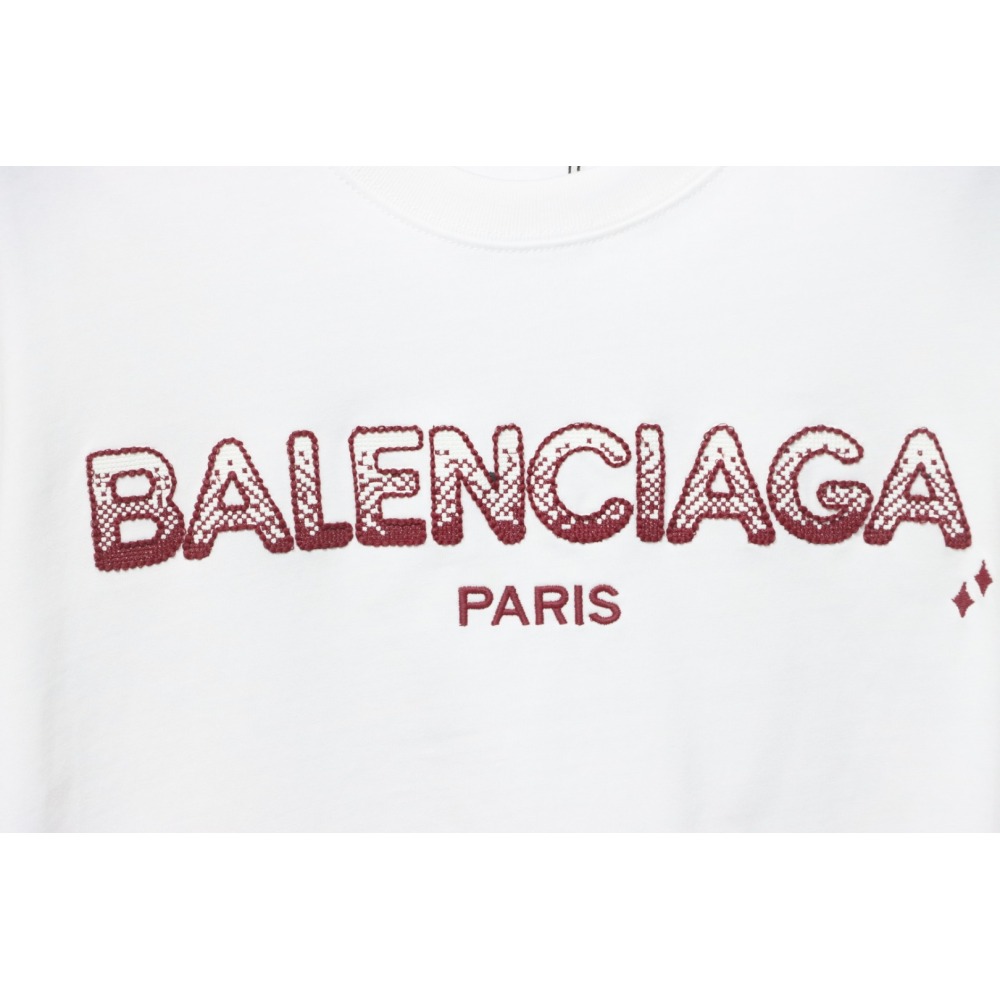 Balenciaga Gradient Letter Embroidered T-Shirt