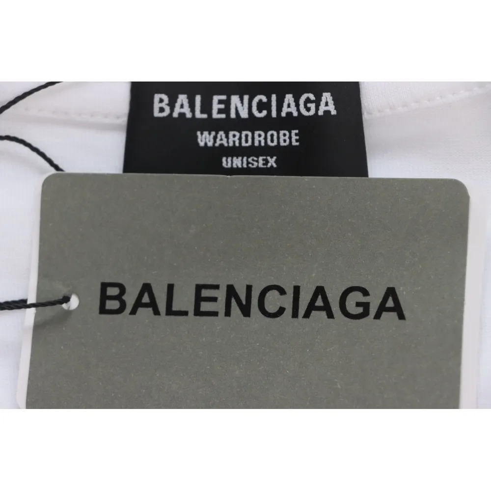 Balenciaga Gradient Letter Embroidered T-Shirt