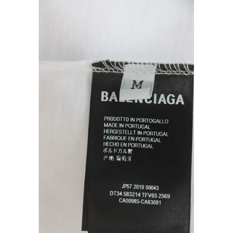 Balenciaga Gradient Letter Embroidered T-Shirt