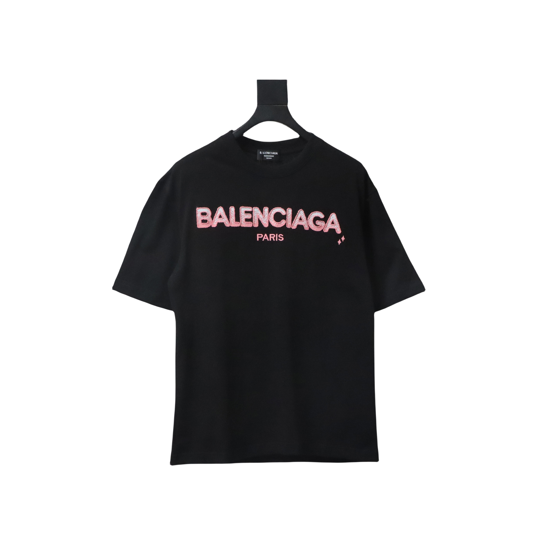 Balenciaga Gradient Letter Embroidered T-Shirt