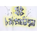 Balenciaga Hand-Painted BB Letter Logo Printed T-Shirt