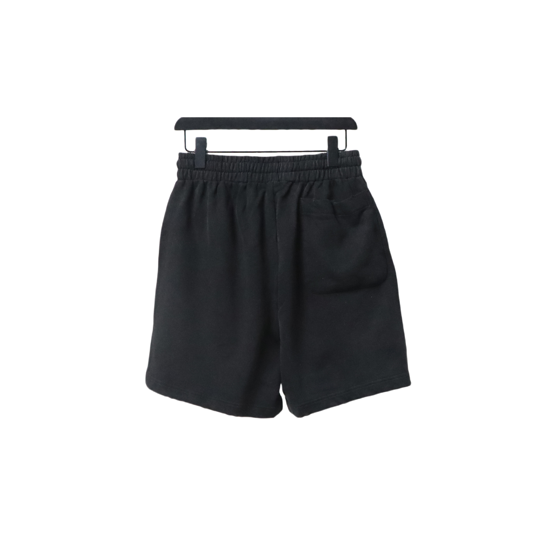 Balenciaga Hand-Painted Letter Logo Print Shorts