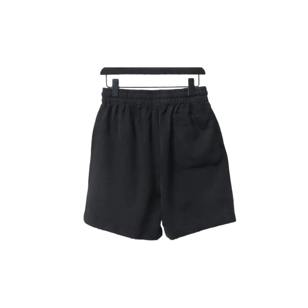 Balenciaga Hand-Painted Letter Logo Print Shorts