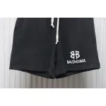 Balenciaga Hand-Painted Letter Logo Print Shorts