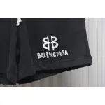 Balenciaga Hand-Painted Letter Logo Print Shorts