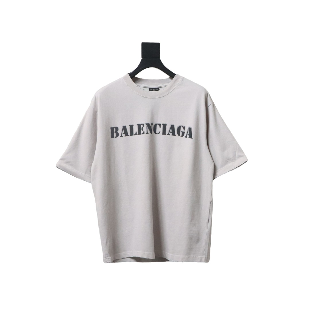 Balenciaga Unisex Stencil Type Medium-fit T-shirt in Vintage-jersey