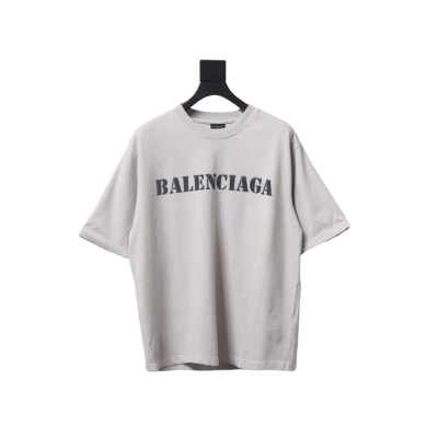 Balenciaga Unisex Stencil Type Medium-fit T-shirt in Vintage-jersey 01