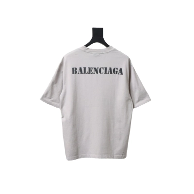Balenciaga Unisex Stencil Type Medium-fit T-shirt in Vintage-jersey 02