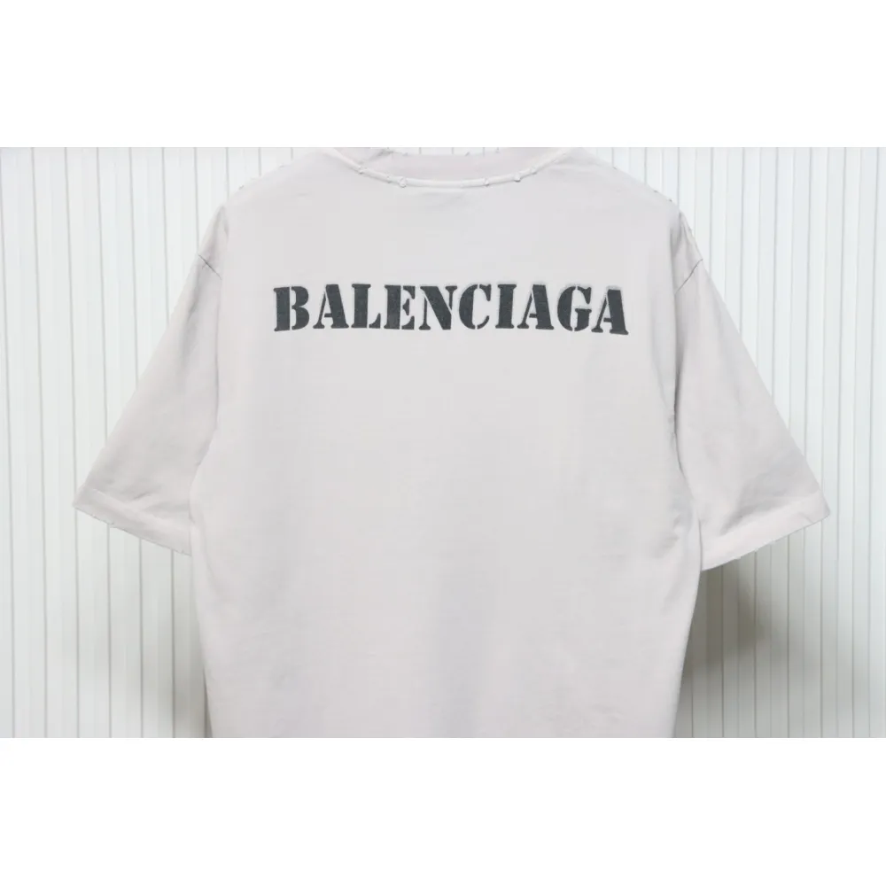 Balenciaga Unisex Stencil Type Medium-fit T-shirt in Vintage-jersey