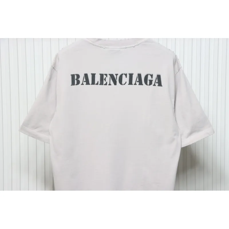 Balenciaga Unisex Stencil Type Medium-fit T-shirt in Vintage-jersey