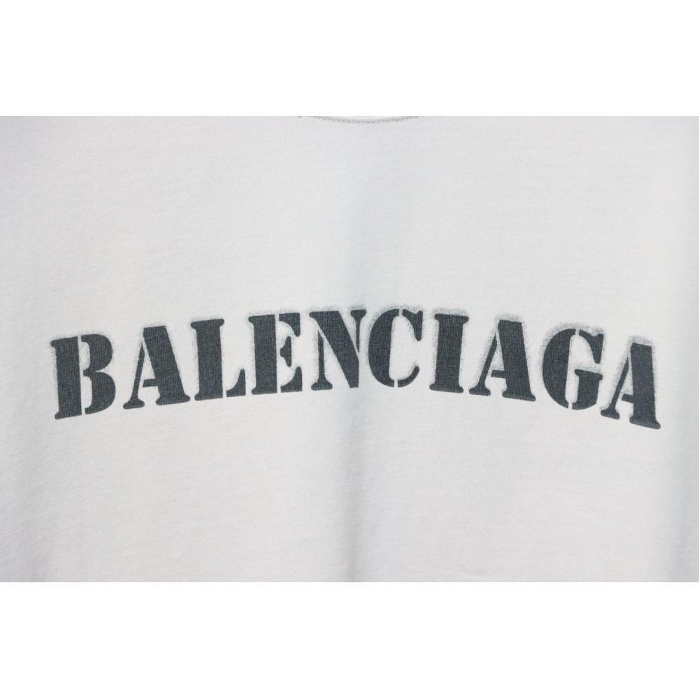 Balenciaga Unisex Stencil Type Medium-fit T-shirt in Vintage-jersey
