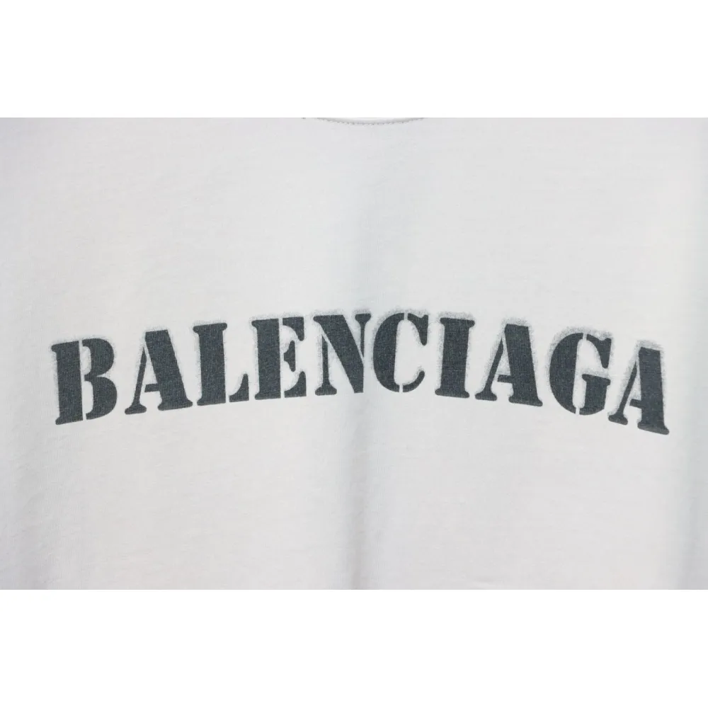 Balenciaga Unisex Stencil Type Medium-fit T-shirt in Vintage-jersey