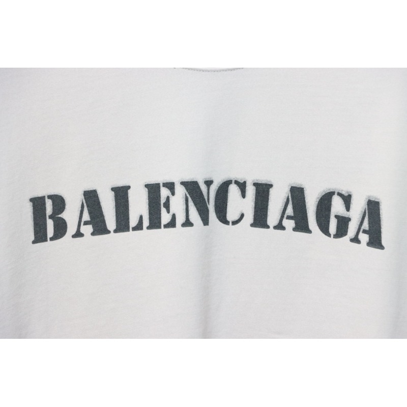 Balenciaga Unisex Stencil Type Medium-fit T-shirt in Vintage-jersey