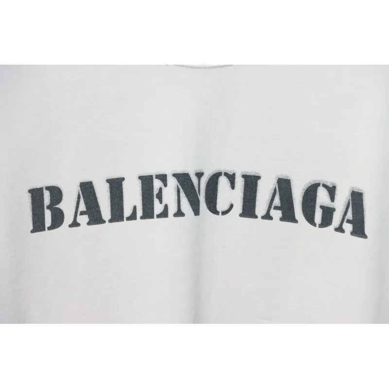 Balenciaga Unisex Stencil Type Medium-fit T-shirt in Vintage-jersey