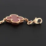 Van Cleef & Arpels Sweet Alhambra Bracelet Carnelian/Rose Gold
