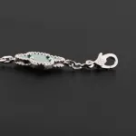 Van Cleef & Arpels Sweet Alhambra Bracelet Malachite/Silver