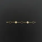 Van Cleef & Arpels Sweet Alhambra Bracelet Onyx/Gold