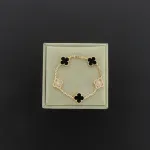 Van Cleef & Arpels Sweet Alhambra Bracelet Onyx/Gold