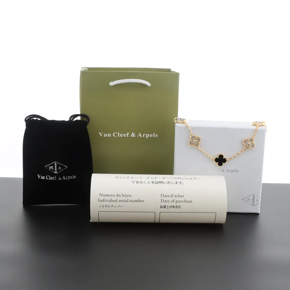 Van Cleef & Arpels Sweet Alhambra Bracelet Onyx/Gold