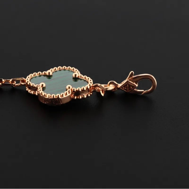 Van Cleef & Arpels Sweet Alhambra Bracelet Turquoise/Rose Gold
