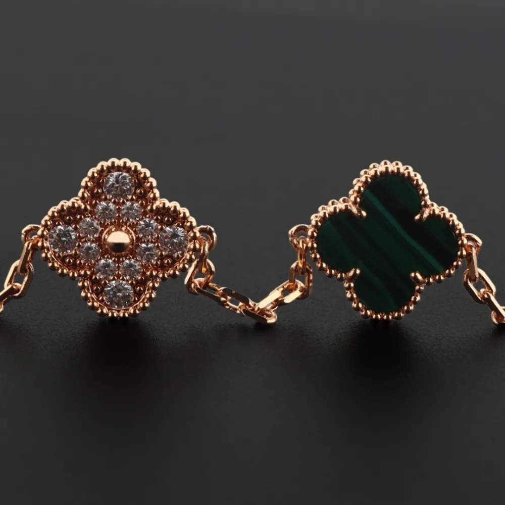 Van Cleef & Arpels Sweet Alhambra Bracelet Turquoise/Rose Gold