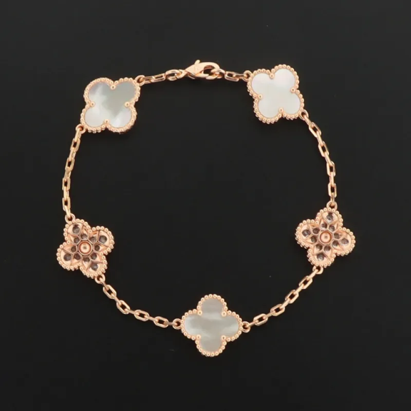 Van Cleef & Arpels Sweet Alhambra Bracelet White mother-of-pearl/rose gold
