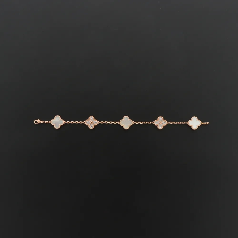 Van Cleef & Arpels Sweet Alhambra Bracelet White mother-of-pearl/rose gold