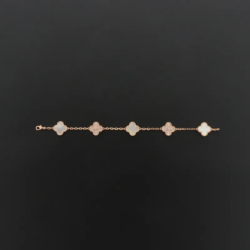 Van Cleef & Arpels Sweet Alhambra Bracelet White mother-of-pearl/rose gold
