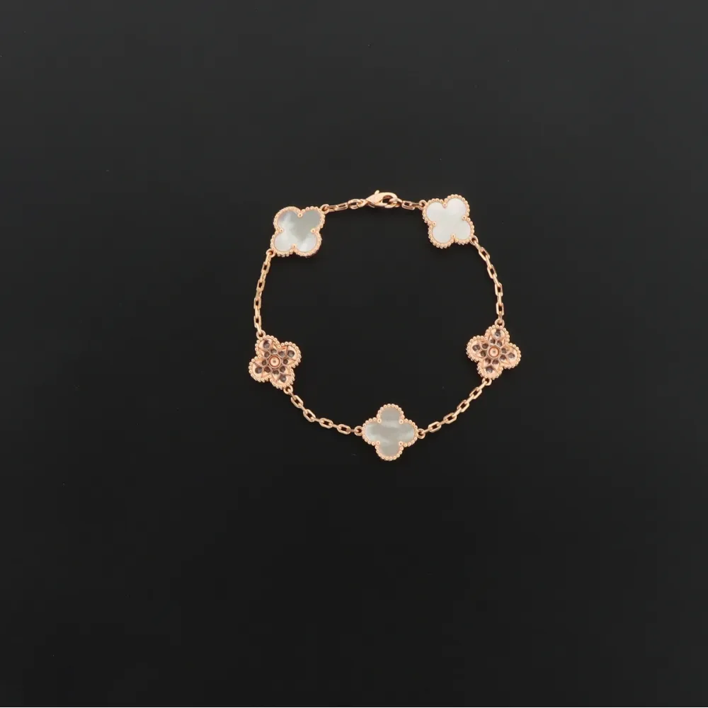 Van Cleef & Arpels Sweet Alhambra Bracelet White mother-of-pearl/rose gold