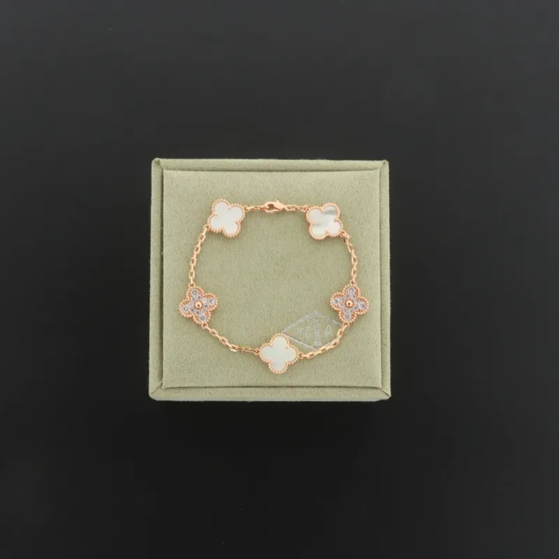 Van Cleef & Arpels Sweet Alhambra Bracelet White mother-of-pearl/rose gold
