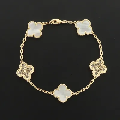 Van Cleef & Arpels Sweet Alhambra White mother-of-pearl/gold 01