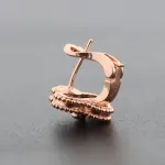 Van Cleef & Arpels Vintage Alhambra Earrings Black Onyx/Rose Gold