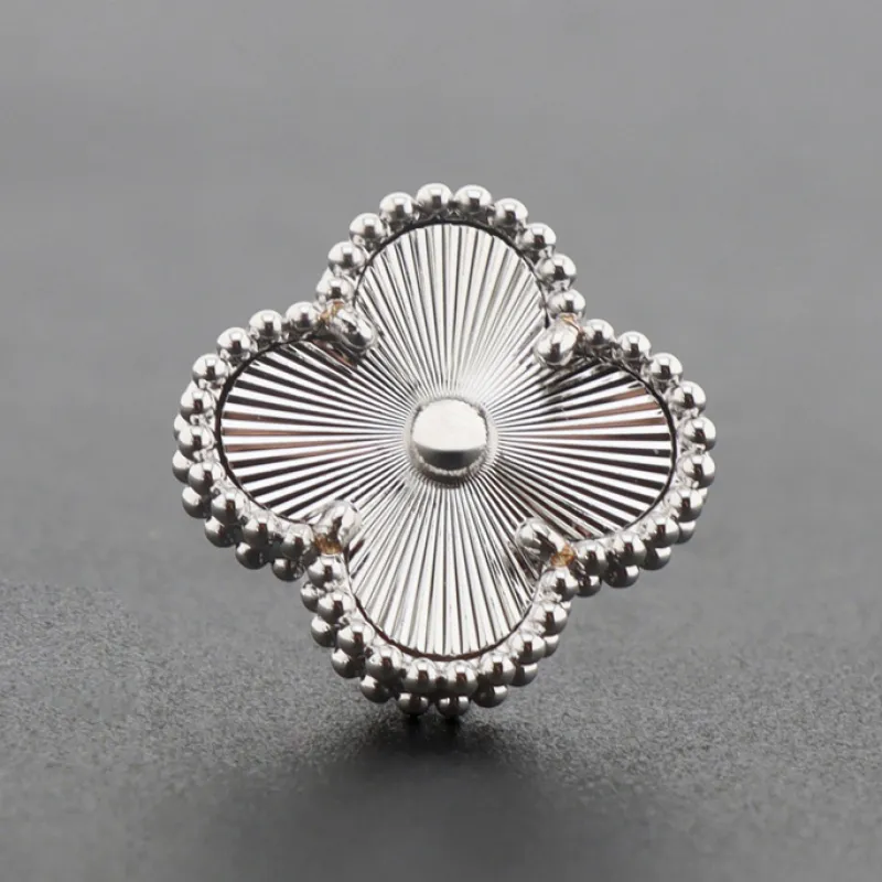 Van Cleef & Arpels Vintage Alhambra Earrings Silver