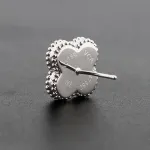Van Cleef & Arpels Vintage Alhambra Earrings Silver
