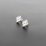 Van Cleef & Arpels Vintage Alhambra Earrings Silver