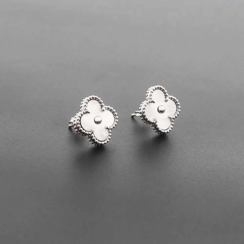 Van Cleef & Arpels Vintage Alhambra Earrings Silver