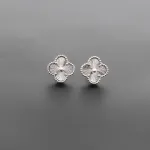 Van Cleef & Arpels Vintage Alhambra Earrings Silver