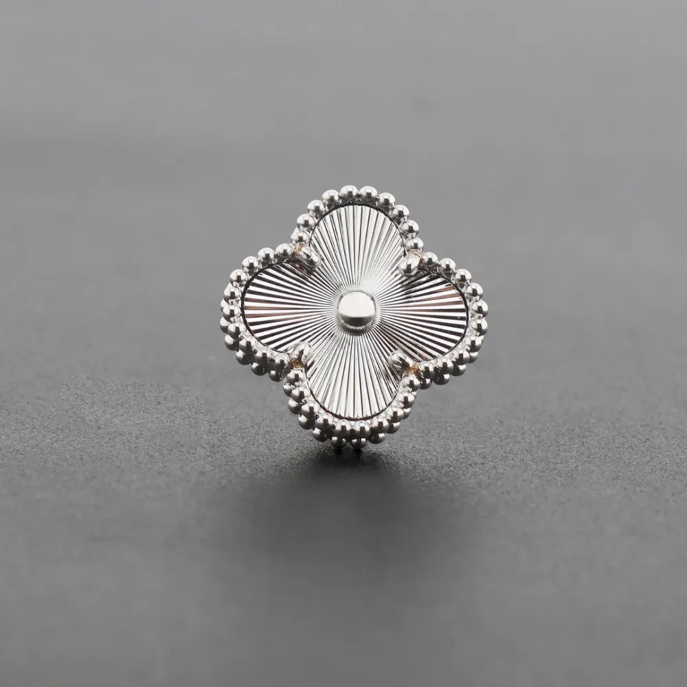 Van Cleef & Arpels Vintage Alhambra Earrings Silver