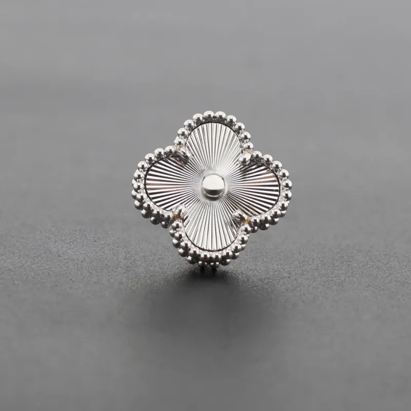 Van Cleef & Arpels Vintage Alhambra Earrings Silver