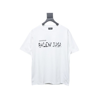 Balenciaga Mottled Letters T-Shirt 01